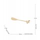 Jogo 4 Espátulas Para Patê ou Manteiga Aço Inox Leaves Dourado
